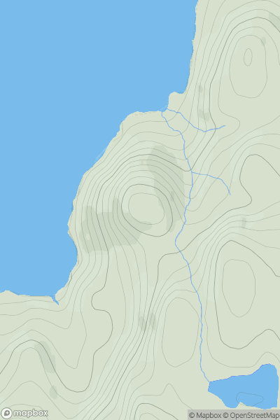 Thumbnail image for Torran Turach [Loch Fyne to Bute and the Firth of Clyde] [NS005738] showing contour plot for surrounding peak